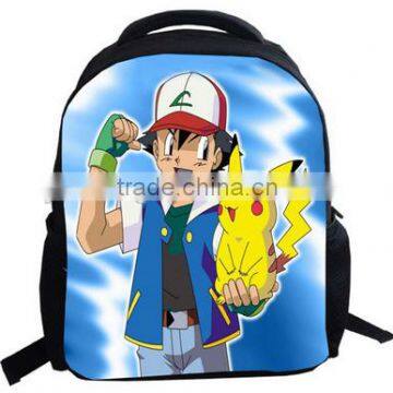 2016 New arrival pokemon fashion schoolbag cute children school bags trendy backpack for children gift