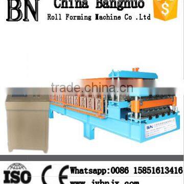 Double Layer Trapezoid Sheet and Corrugated Tiles Roll Forming Machine