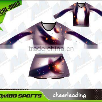 Two-piece dress Cheeleading uniforms One set costume cheerleader