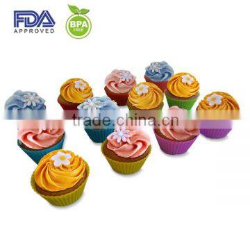 12 Piece Silicone Bakeware silicone muffin cup ,silicone cake mold,silicone cupcake liner,cake baking pan tray,bakeware set