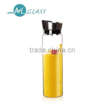 1000ml empty glass bottles stainless steel lid N6351