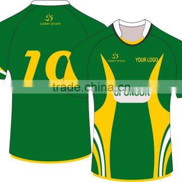 Custom sublimation printing rugby league jerseys new design