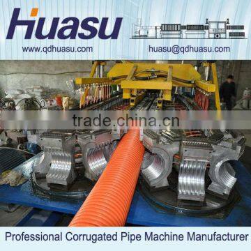 PE PP Single Wall Corrugated Pipe Processing Machinery