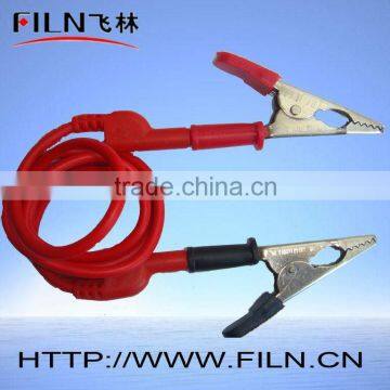 nickel plated iron battery crocodile clamp with wire