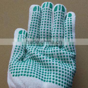 BSSAFETY 10 or 13 Gauge Cotton Yarn Knitting With Pvc Dotted Gloves photo-2