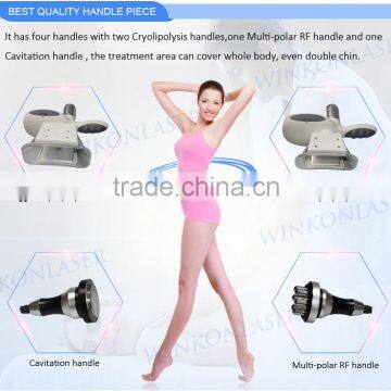 Lose Weight Cryolipolysis Cool Shaping Machine / Cryolipolysis Skin Lifting Slimming With RF CAVITATION Multifunction System Cellulite Reduction photo-4