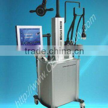 SuperValue vacuum cavitation+tripolar rf+rotating fatness slimming machine to erase cellulite from your body