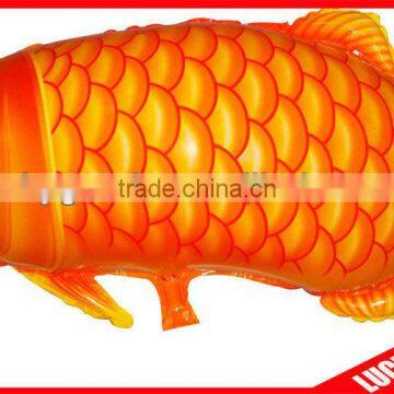 gold fish advertising aluminum inflatable foil balloon