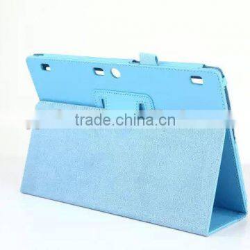 Lychee Texture PU Leather Case cover with Stand For Lenovo TAB2 A10-70 FOLDING LEATHER CASE POUCH tab2 case