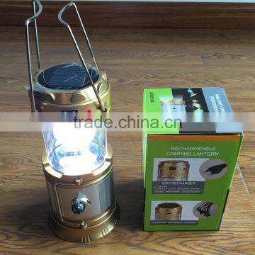 wholesale hot sell plastic rechargeable usb solar extension type camping light with battery