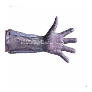 Metal Mesh Butcher Glove with Cuff