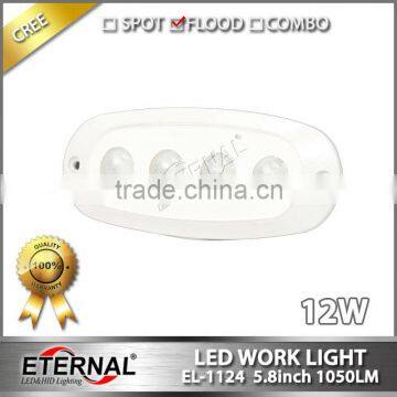 5.8in 12W Mini Light Bar Led Work Light for ATV UTV SUV Offroad Motorcycle Powersports 4x4 Racing Marine Boat Flood Beam Lamp photo-2