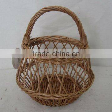 garden, cool, handle willow storage basket