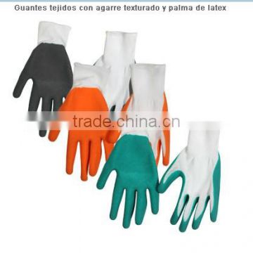 Fabrics with textured grip and Palm Gloves Latex