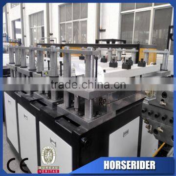 Wpc Pvc Cekula Foaming Skirting Board Plate Extrusion Line/pvc Crusted Foamed Making Line photo-3