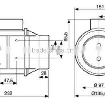 HOT SELLING INDOOR GARDEN PLASTIC INLINE TUBE FAN photo-3
