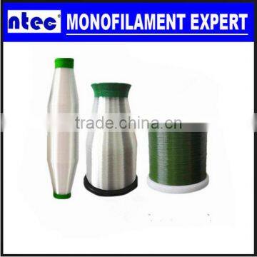 polyester monofilament mono filament yarn used for making mattress, 75D 80D polyester monofilament yarn raw white semi dull