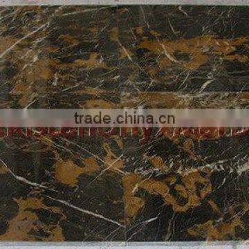 NATURAL BLACK AND GOLD MICHAELANGELO MARBLE TILES