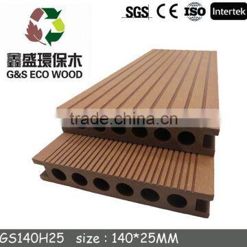 G&S green and eco-friendly wood plastic composite decking flooring /wpc decking boards