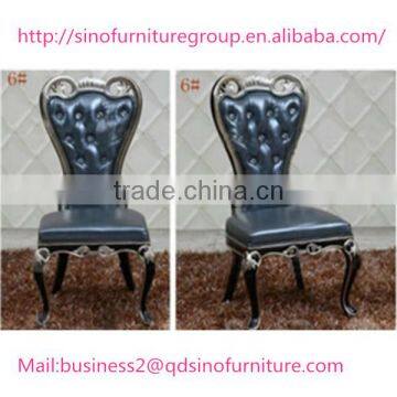Modern Wood or Stainless Steel Framed Baroque Chair photo-6