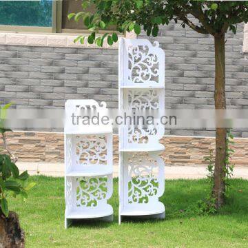 Durable and Elegant White Wooden Flower Pot Stand For Garden Decoration photo-2