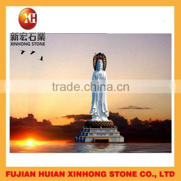Hand Carved Sitting Life Size Buddha Statue for Garden Decoration photo-6
