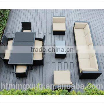 Outdoor patio garden cheap sofa chair set$ dining set with free patio cover