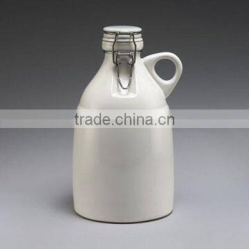 Wholesale Ceramic Black Growlers 64oz, Ceramic Beer Growler photo-5