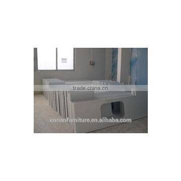 Custom Sized Glacier White Acrylic Solid Surface Table Top photo-4
