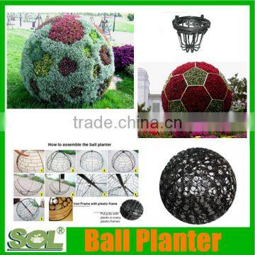 Hanging Flower Ball Round Flower Ball Shape Pot Sol Gardening Cheap Plastic Flower Pots Wholesale photo-4