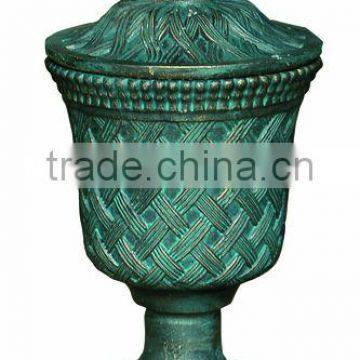 Alibaba assurance antique cast iron garden urns HS-P-375