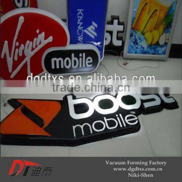 Custom PS/ABS Advertising Plastic Logo Sign Display by Vacuum Forming photo-2