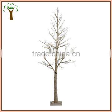 Artificial birch tree without leaves for indoor display