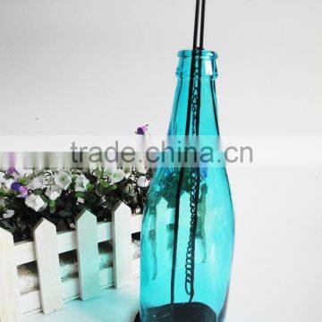 Colored Glass Candle Jar for Candle Holder Bottle Shape photo-3