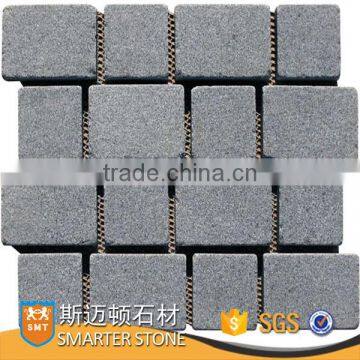 Dark grey granite mesh paver granite paver stone