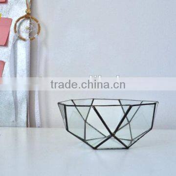 Geometric Handmade Glass Bowl Star 3 Sizes Glass Terrarium photo-2