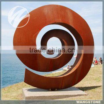 2017 New Designs Contemporary Corten Steel Outdoor Sculpture