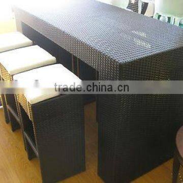 Rattan Modern Space-saving Cube Dining Set for Garden,patio and Outdoor photo-4