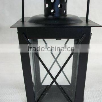 Antique Metal Lantern With Led Candle Outdoor Decorative Metal Latnern photo-5