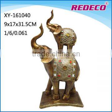 Antique resin elephant statue