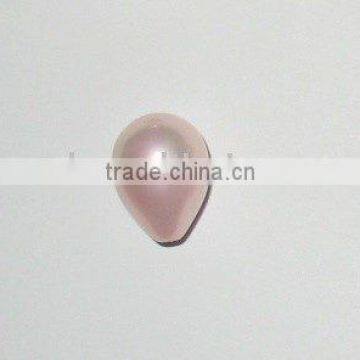 loose 14-19mm peach raindrop shell pearls beads