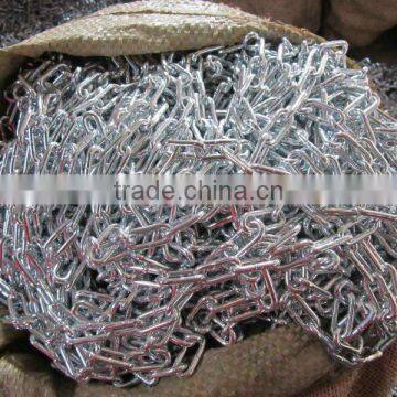 Galvanized link chain ,steel chain link factory with workable prices