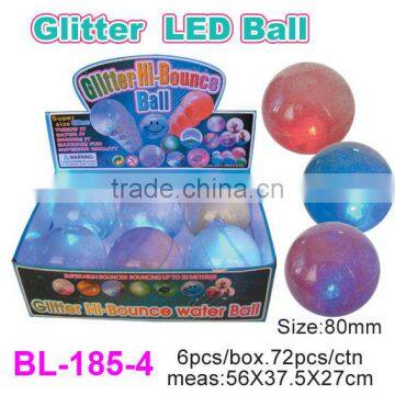 Colorful Glitter LED Bouncy Balls for Kids