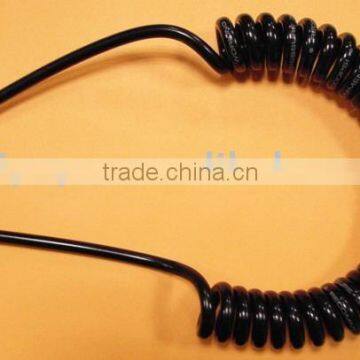 Jinrui Pe Coiled Air Hose With Coupler 12*8mm Black Abrasion Resistance 7.5m Used For Industry For Pe Spiral Tube
