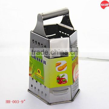 High quality stainless steel 9 inch 6 side grater Steel shank plane HH003