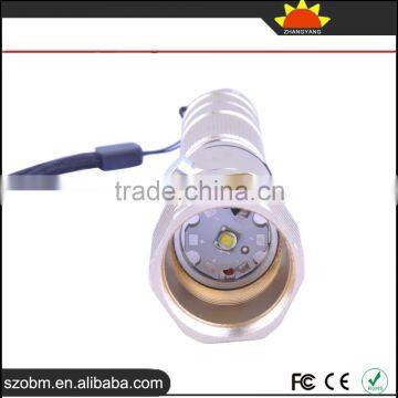 2016 Wholesale UltraShine F7 T6 LED Rechargeable Aluminum Alloy LED Flashlight Torch photo-5