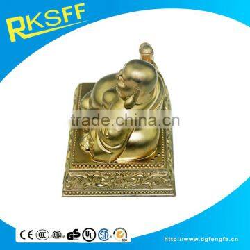 Die Casting Metal Laughing Archaize Buddha Statue for Sale photo-4