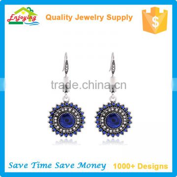 Bohemian Style Rhinestone Sunflower Alloy Earring Jewelry For Women Girls