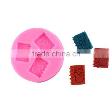 Food Grade Silicone Cake Mould Handmade Soap Mold Silicone 3D Mode Chocolate Chip Mickey Mouse Notebook 1688 Agent photo-2