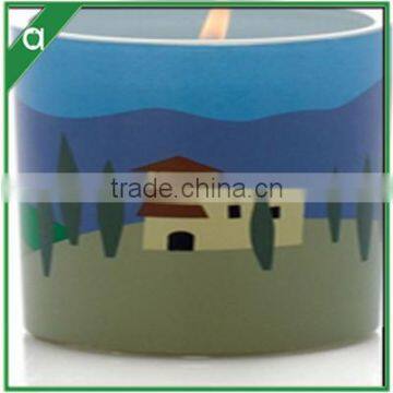 Scented Candle in Glass With Beautiful Well-design Painting on it photo-4